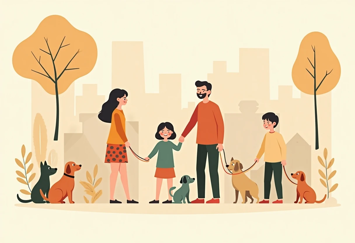 Adopción de mascotas en un entorno natural